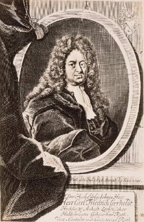 Bildnis des Anhalt-Zerbster Vizekanzlers Karl Friedrich Gerhold