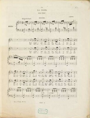 Le festa, Wo Gläser erklingen : = La festa