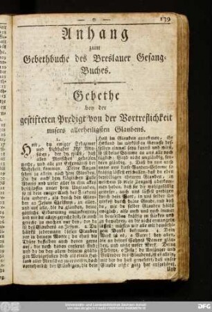 Anhang zum Gebethbuche des Breslauer Gesang-Buches.
