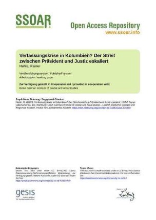 Verfassungskrise in Kolumbien? Der Streit zwischen Präsident und Justiz eskaliert