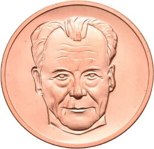 Medaille von Victor Huster auf Willy Brandt