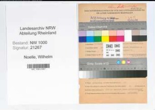 Entnazifizierung Wilhelm Noelle, geb. 26.01.1904 (Kaufm.Angest.)