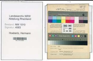 Entnazifizierung Hermann Hoebertz , geb. 03.03.1884 (Schlosser)