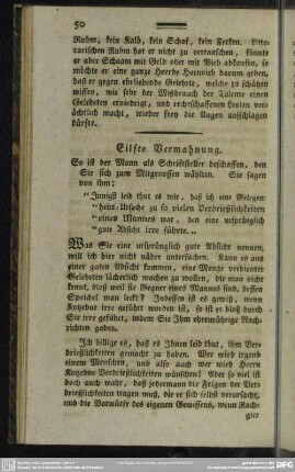 Eilfte Vermahnung