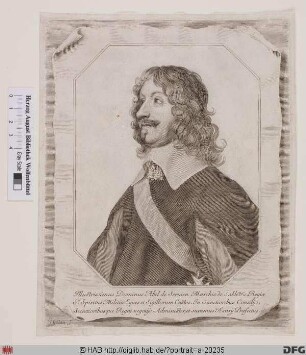 Bildnis Abel Servien, marquis de Sablé et de Boisdauphin, comte de la Roche des Aubiers