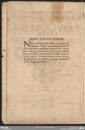 Seneca Epist. LXXIX