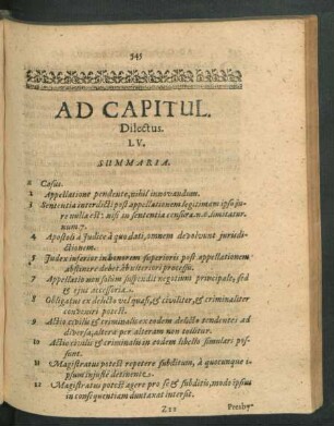 Ad Capitul. Dilectus. LV.