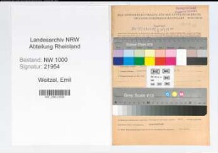 Entnazifizierung Emil Weitzel, geb. 08.07.1896 (Telegrafenassistent)