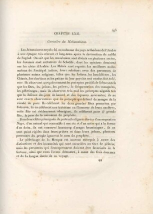 Chapitre LXII. Caractère du Mahométisme