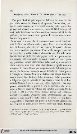4: Osservazioni sopra la descritta statua