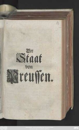 Der Staat von Preussen