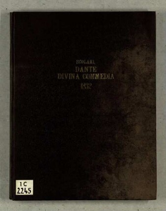 Della piena e giusta intelligenza della Divina Commedia