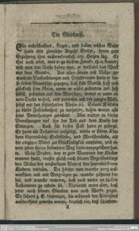 Ein Gleichniß