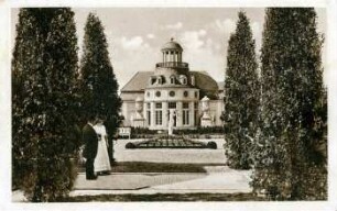 Dresdner Haus [Intern. Baufachausstellung mit Sonderausstellungen Leipzig 1913 : Offizielle Postkarte]