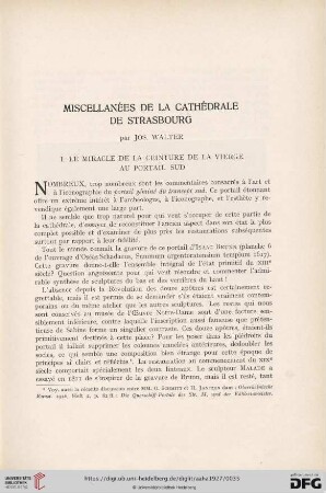 6: Miscellanées de la cathédrale de Strasbourg