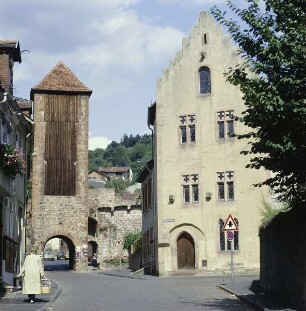 Gelnhausen. Ehemaliger Johanniterhof des Rüdigheimer Ordenshauses. Ansicht von Südwesten