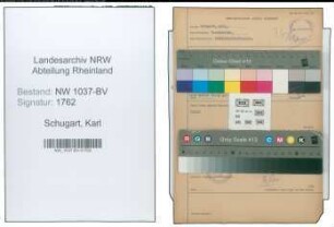 Entnazifizierung Karl Schugart , geb. 24.01.1899 (Arbeiter)