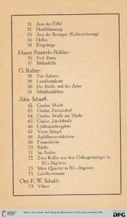 Alex. Schaaff (Nr. 62-74)