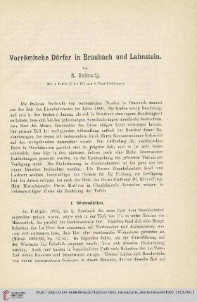 I. Wohnstätten