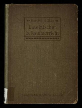 Lateinischer Selbstunterricht