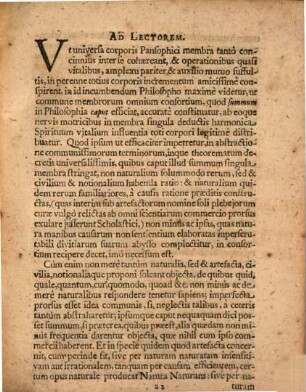 Universi Corporis Pansophici Caput summum a Rebus naturalibus abstractum