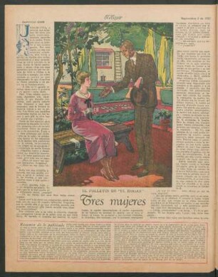 Tres mujeres : El folletín de El Hogar