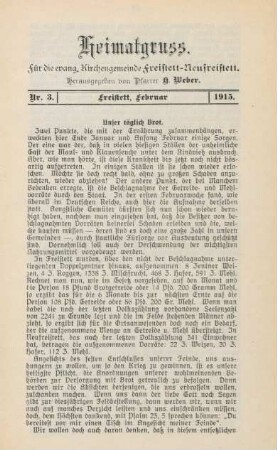 3.1915: Heimatgruß