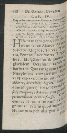 Cap. IV. Origo Americanorum Hunnica ...
