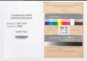 Entnazifizierung Paul Greff , geb. 15.03.1895 (Oberstleutnant)