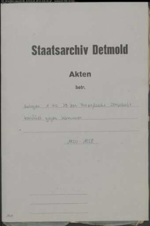 Anlagen 1 bis 39 zur Prozesssache Dorfschaft Kohlstädt gegen die Rentkammer