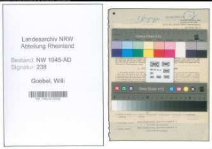 Entnazifizierung Willi Goebel , geb. 17.06.1905 (Beamter)
