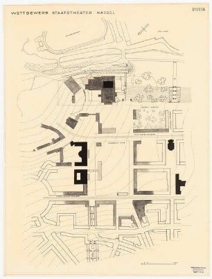 Staatstheater Kassel: Lageplan 1:1000