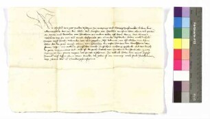 Brief Bischof Gottfried von Würzburg; Vorladung der Parteien zu einem gütlichen Tag.