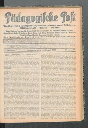 Zum "Untergang des Abendlandes"