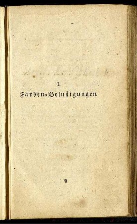 I. Farben-Belustigungen.