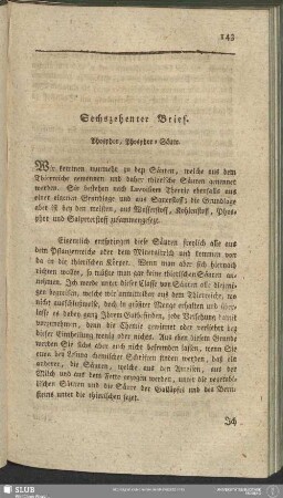 Sechszehenter Brief. Phosphor, Phosphor-Säure