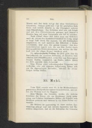 XII. Mehl.