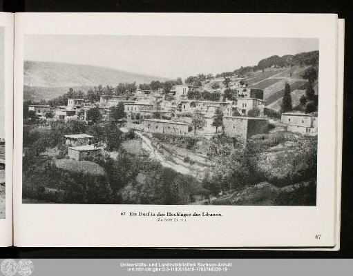 67. Ein Dorf in den Hochlagen des Libanon.