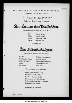 Die Laune des Verliebten