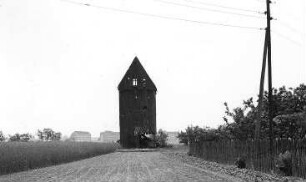 Döbernitz-Beerendorf. Blick zur Bockwindmühle