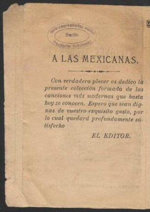 A las mexicanas.