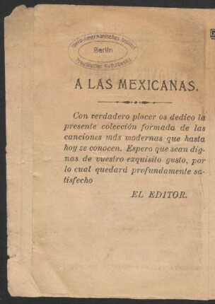 A las mexicanas.