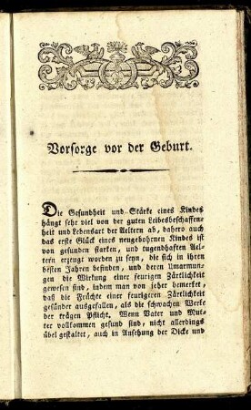 Vorsorge vor der Geburt.