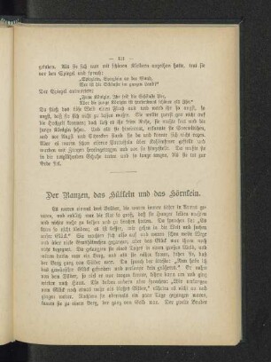 Der Ranzen, das Hütlein und das Hörnlein.