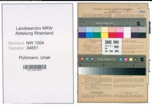 Entnazifizierung Ursel Pohlmann , geb. 02.08.1921 (Verw.Angestellte)
