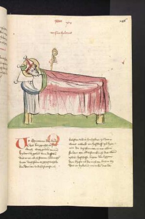Bischof Hilarius von Poitiers auf seinem Totenbett