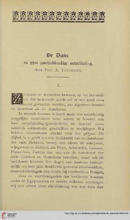 De Dans en zijne geschiedkundige ontwikkeling, [1]