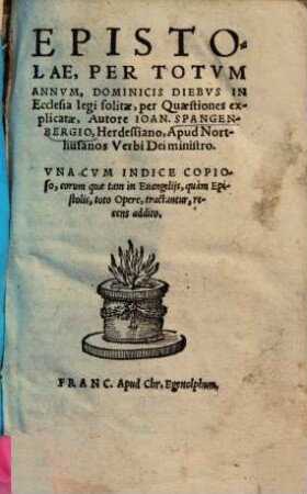 Epistolae, per totum annum, dominicis diebus in ecclesia legi solitae : per quaestiones explicatae