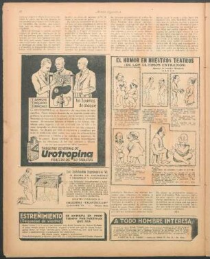 El humor en nuestros teatros [Bromas] : (de los últimos extrenos)