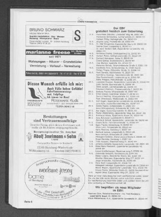 Wir begrüßen als neue Mitglieder im EBV: